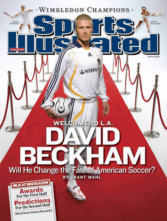 David Beckham on the cover of Sports Illustrated
